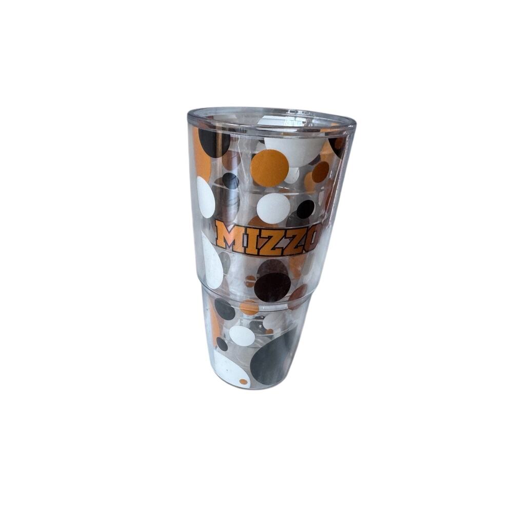 Tervis 24oz Mizzou University of Missouri Tumbler Polka Dot Cup No Lid Black Gol